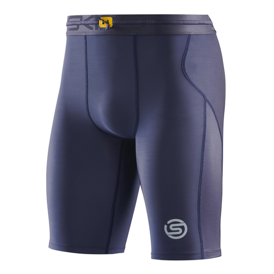 Skins Series-3 Mens Half Tights - Navy Blue - Size Xl