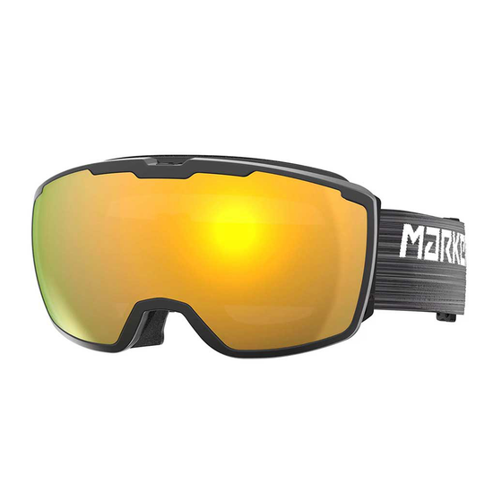 Marker Perspective Ski Goggles Black Gold Mirror CS/CAT3