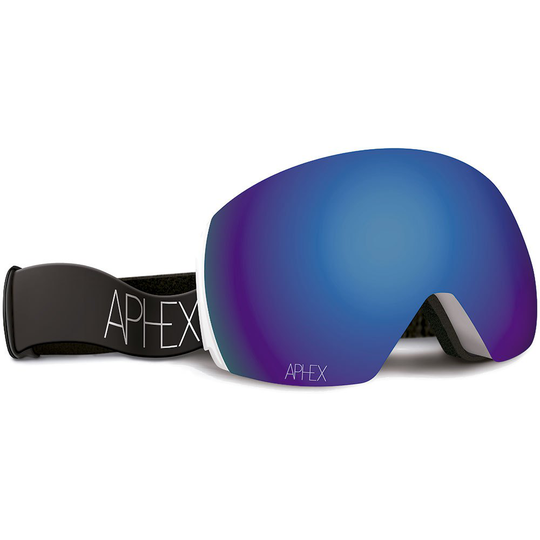 Aphex Styx Ski Goggles Black Revo Blue/CAT2+Yellow/CAT1