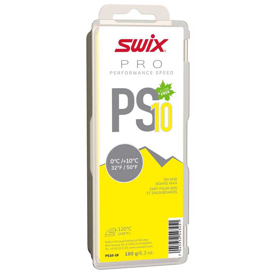 Swix Ps10 0ºc/+10ºc 180 G Board Wax Yellow,White