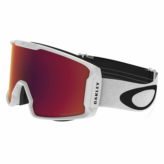 Oakley Line Miner Prizm Ski Goggles White,Black Prizm Torch Iridium/CAT2