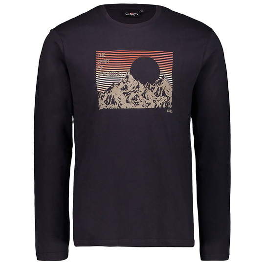Cmp 38u3177 Long Sleeve T-shirt Black 2XL Man