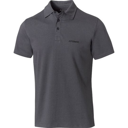 Atomic Short Sleeve Polo Grey S Man