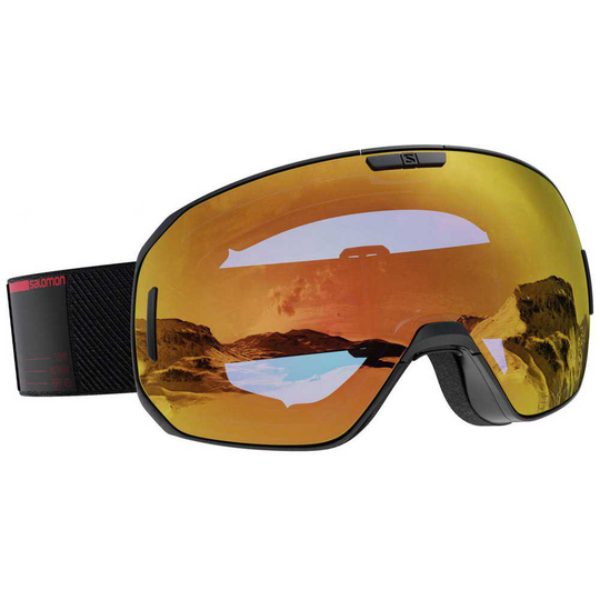 Salomon S/max Sigma Ski Goggles Black Sigma Poppy Red/CAT2