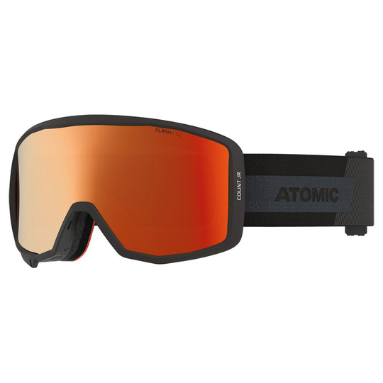 Atomic Count Cylindrical Ski Goggles Junior Black,Grey Red Flash/CAT2