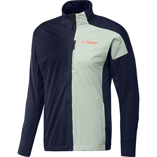 Adidas Terrex Xperior Cross-country Ski Soft Shell Jacket Blue M Man