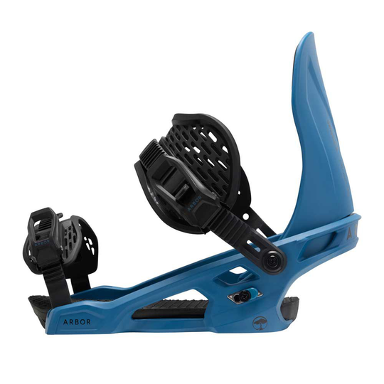 Arbor Spruce Snowboard Bindings Silver S-M