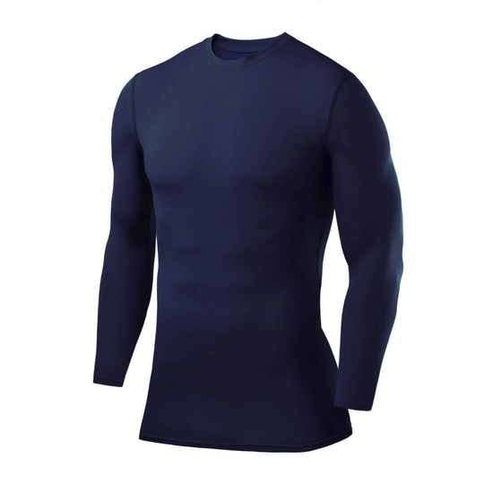 Powerlayer Men's Compression Baselayer Long Sleeve Crew Neck