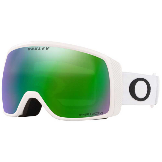 Oakley Flight Tracker Xs Prizm Snow Ski Goggles White Prizm Iridium Snow Jade/CAT3