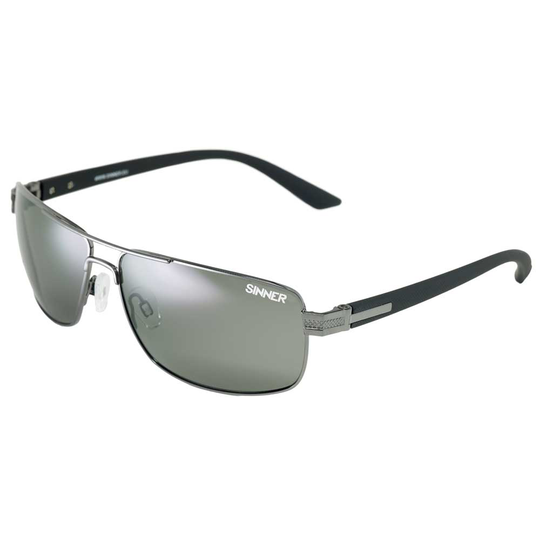 Sinner Durness Sunglasses Silver Sintec Smoke/CAT3