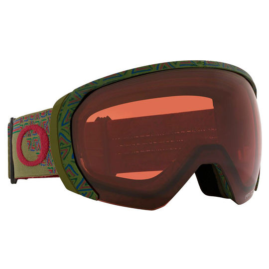 Oakley Flight Path L Prizm Ski Goggles Green Prizm Garnet/CAT2