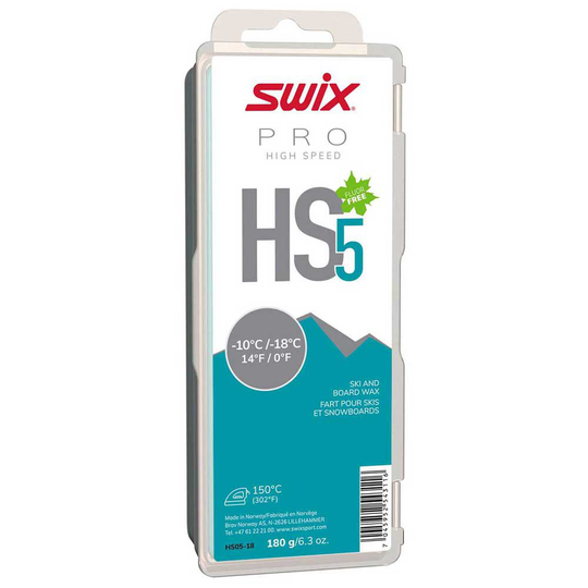 Swix Hs5 -10ºc/-18ºc 180 G Board Wax Green,White