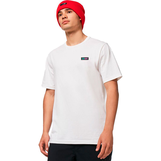 Oakley Apparel Gradient B1b Patch Short Sleeve T-shirt White L Man