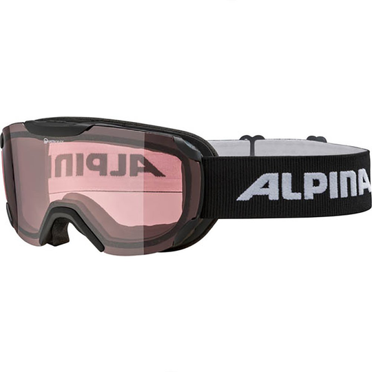 Alpina Thaynes Q Ski Goggles Black Orange/CAT1