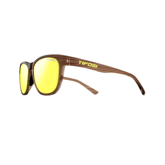 Swank Single Lens Sunglasses Casual | Casual Woodgrain/smoke Yellow