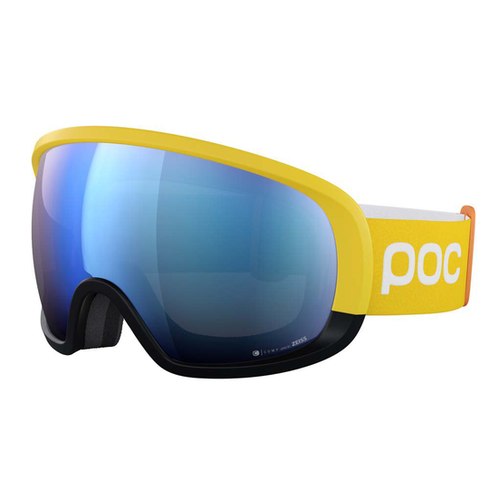 Poc Fovea Clarity Comp Ski Goggles Yellow Spektris Blue/CAT2