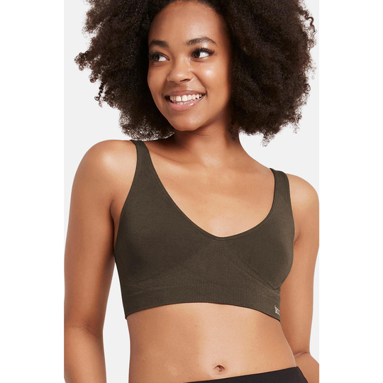 Boody Organic Bamboo 2-pack Shaper Bra Womens, Underwear Dark Olive