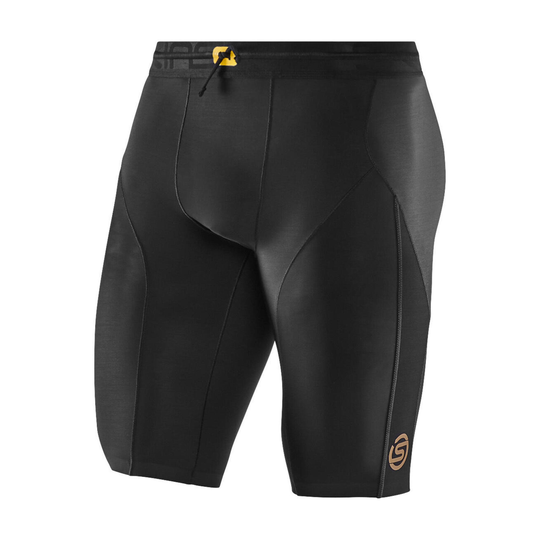 Skins Series-5 Mens Half Tights - Black - Size Xl
