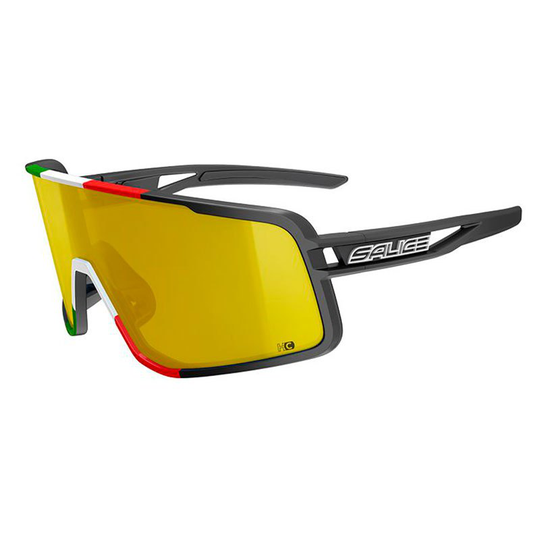 Salice 022 Rw Hydro+spare Lens Sunglasses Black Mirror RW Hydro Yellow/CAT3 + Clear/CAT0