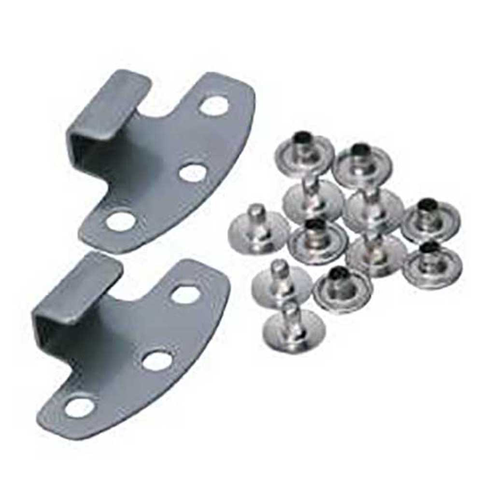 Contour Heel Support Tail Hook Set Pair Silver Pair