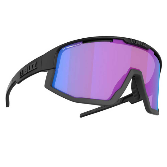 Bliz Vision Nano Optics Nordic Light Sunglasses Black,Purple Coral - Orange With Blue Multicoating/CAT1