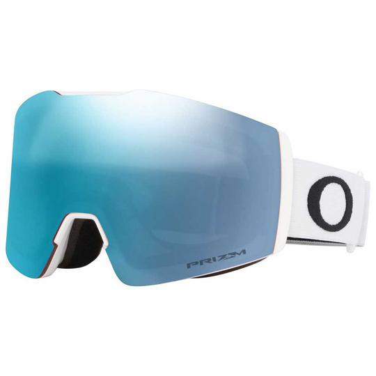 Oakley Fall Line M Prizm Snow Ski Goggles White Prizm Iridium Snow Sapphire/CAT3