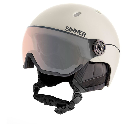 Sinner Titan Visor Trans Helmet White S / Trans Orange/CAT1-3