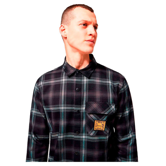 Oakley Apparel Tc Skull Flannel Long Sleeve Shirt Multicolor 2XL Man