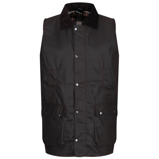 Unisex Adult Banbury Waxed Gilet (brown)