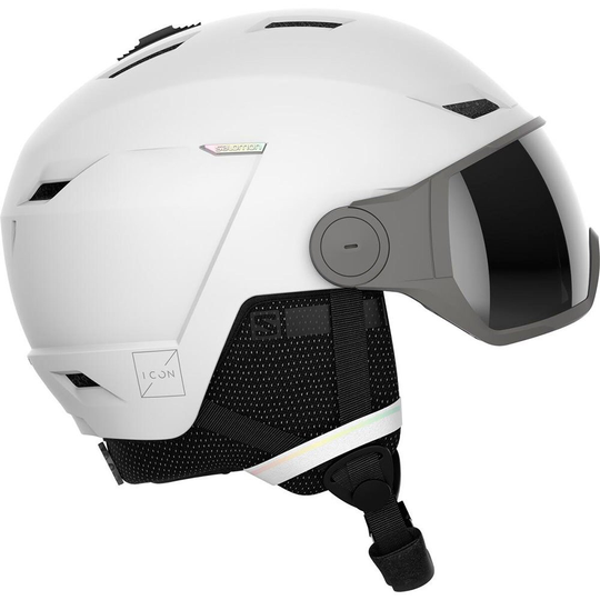 Salomon Icon Lt Visor Fls Helmet Woman White M