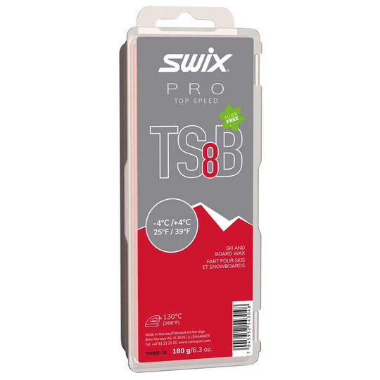 Swix Ts8 -4ºc/+4ºc 180 G Board Wax Red,Grey
