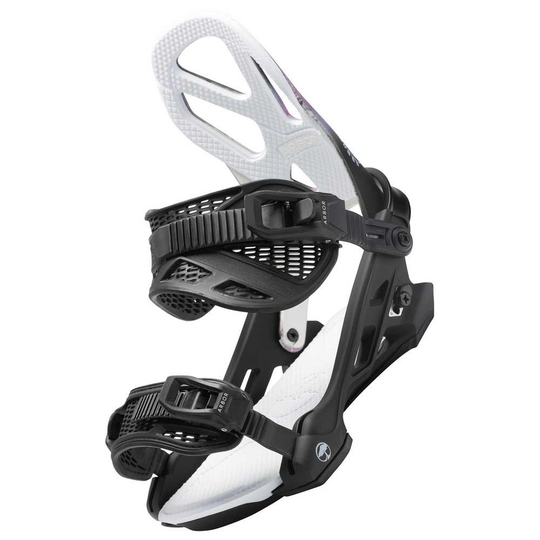 Arbor Hemlock Snowboard Bindings Silver M-L