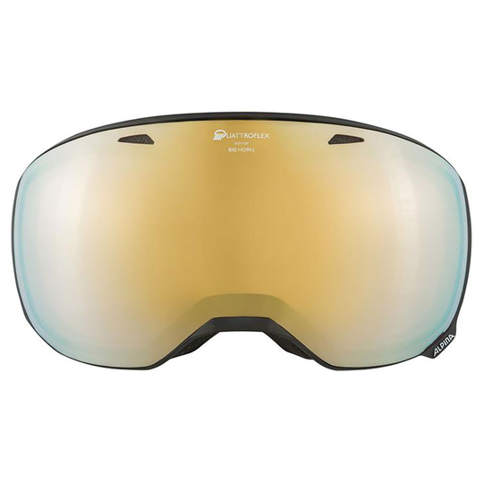 Alpina Big Horn Qhm Ski Goggles Black Red/CAT2