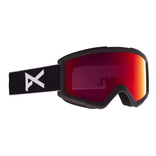 Anon Helix 2.0+spare Lens Ski Goggles Black Perceive Sunny Red/CAT3+Amber/CAT1