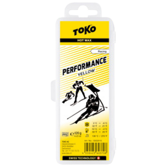 Toko Racing Performance 120g Hot Wax Yellow 10°C to -4°C