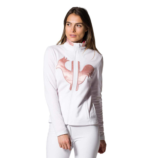 Rossignol Satin Rooster Sweater White L Woman
