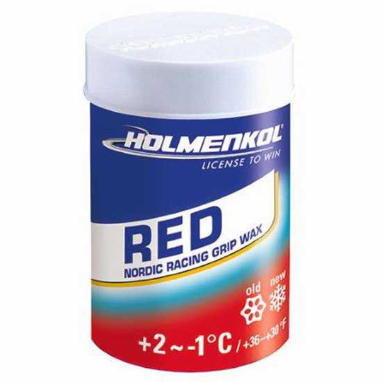 Holmenkol Grip red +2°c/-1°c Wax 45 G Red