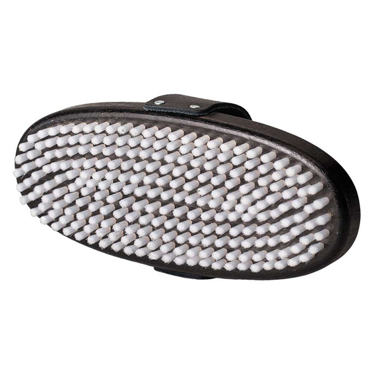 Snoli Waxing Nylon Oval Brush Silver