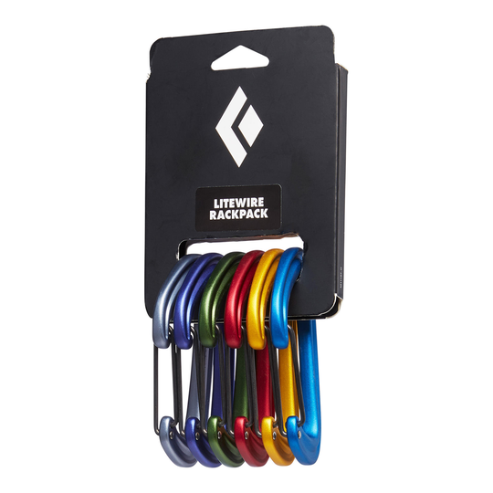 Climbing And Mountaineering Pack Of 6 Karabiners - Litewire Rackpack