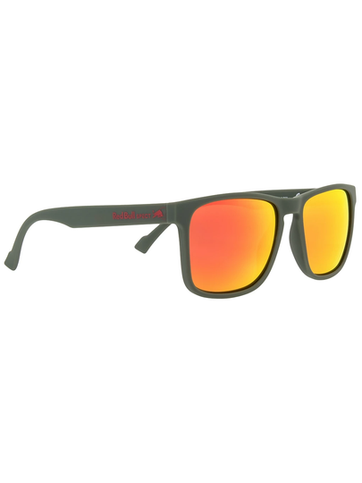 Red Bull SPECT Eyewear LEAP-006P Matt Olive/Green brown with red mirror pol