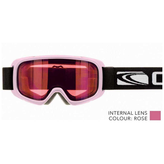Carve Aspire Youth Ski Goggles Black Orange/CAT2