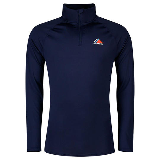 Superdry Base Half Zip Layer Blue 2XL Man