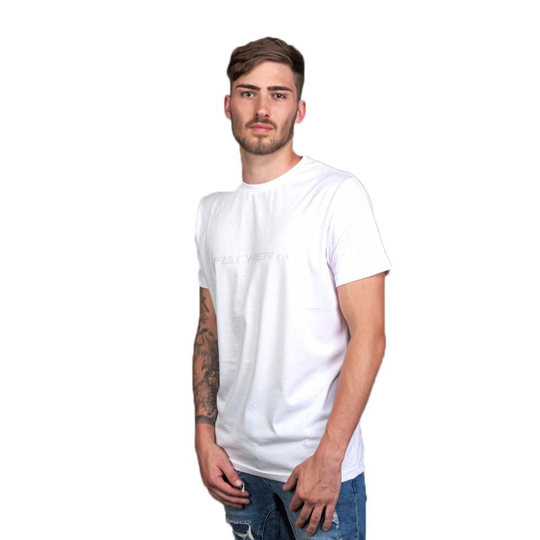 Fischer Big Logo Short Sleeve T-shirt White S Man