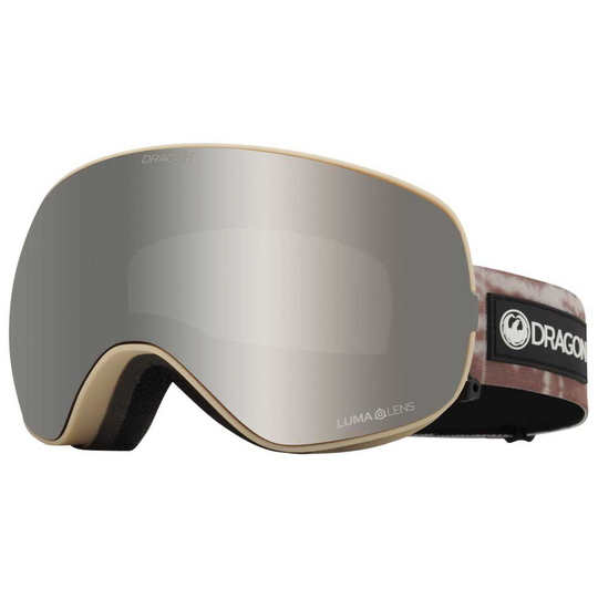 Dragon Alliance X2s Bonus Ski Goggles Golden Lumalens Silver Ion/CAT3+Amber/CAT2
