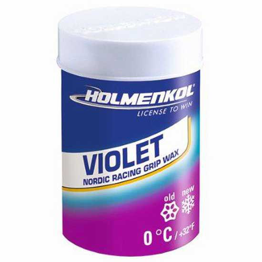 Holmenkol Grip Violet +0°c Wax 45 G Purple
