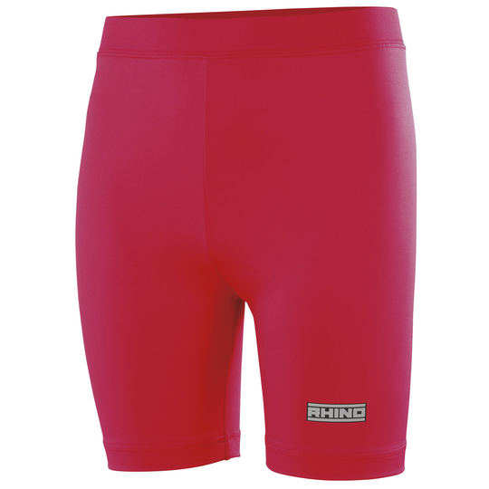 Childrens Boys Thermal Underwear Sports Base Layer Shorts (red)