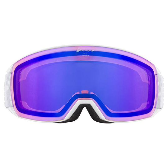 Alpina Nakiska Qhm Ski Goggles White Blue Mirror/CAT2