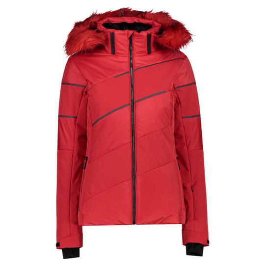 Cmp Zip Hood 31w0276f Jacket Red 2XS Woman