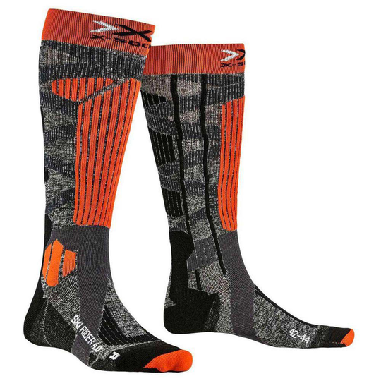 X-socks Ski Rider 4.0 Socks Grey EU 39-41 Man