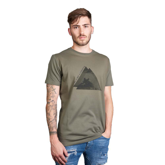 Fischer Skiing Is Short Sleeve T-shirt Green XL Man